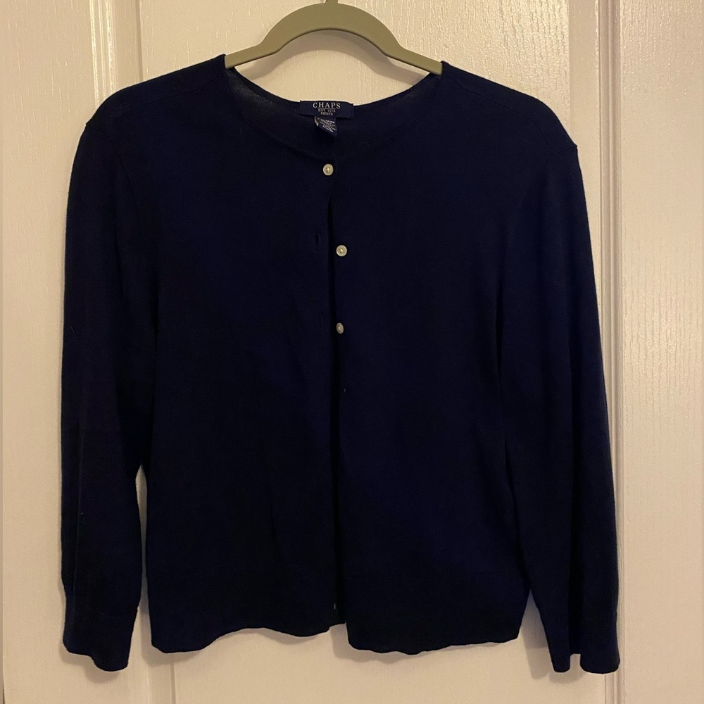 100% cotton Chaps Cardigan